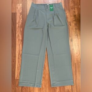 Halara Flex High Waisted Straight wide Leg Gray Work Pants NWT XL Tall